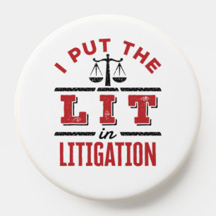 I Put the Lit in Litigation Lawyer Litigator Trial PopSocket
