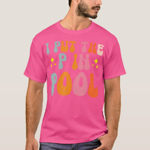 I Put The P In Pool Small Black T-Shirt