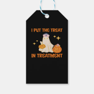 I Put Treat In Treatment Retro Funny Nurse Doctor Gift Tags