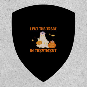 I Put Treat In Treatment Retro Funny Nurse Doctor Patch