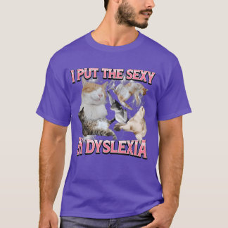 I Puthe Sey in Dysleia Funny Cat Meme Bootleg boy T-Shirt