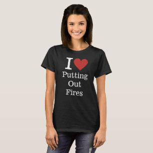 I ❤️ Putting Out Fires (Fire Dept. Staff) Men's T-Shirt