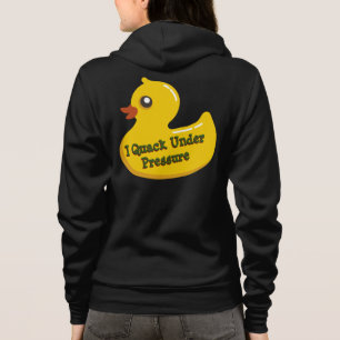 I Quack Under Pressure Back Image Hoodie