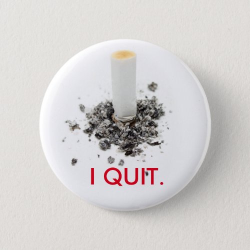 I quit smoking button