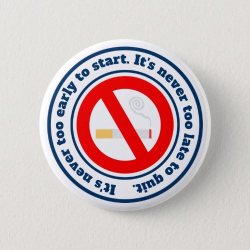 I quit smoking motivational words button