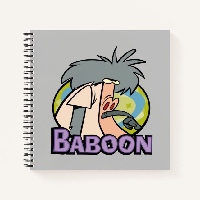 I.R. Baboon Character Badge Notebook (Front)