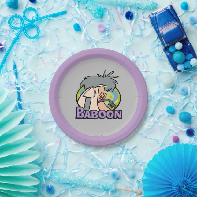 I.R. Baboon Character Badge Paper Plates (Party)