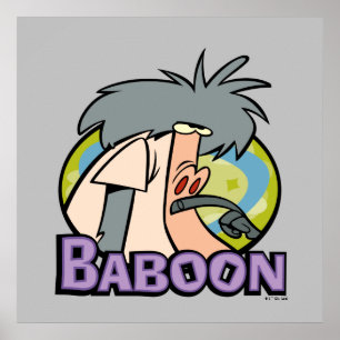 I.R. Baboon Character Badge Poster