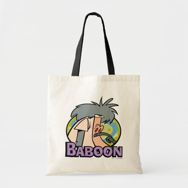 I.R. Baboon Character Badge Tote Bag (Front)
