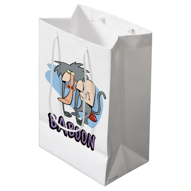 I.R. Baboon Character Graphic Medium Gift Bag (Front Angled)