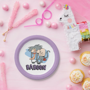 I.R. Baboon Character Graphic Paper Plates