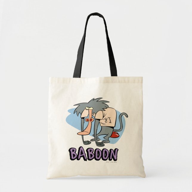 I.R. Baboon Character Graphic Tote Bag (Front)