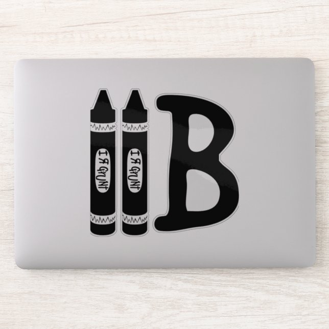 "I R GRUNT" Custom Cut Vinyl Sticker (Computer)