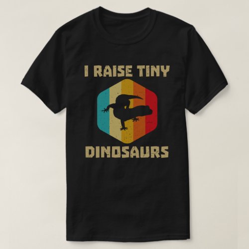 I Raise Tiny Dinosaur Vintage Retro Leopard Gecko T_Shirt