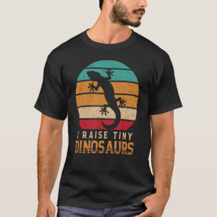 I Raise Tiny Dinosaurs Funny Reptile Pet Retro Leo T-Shirt