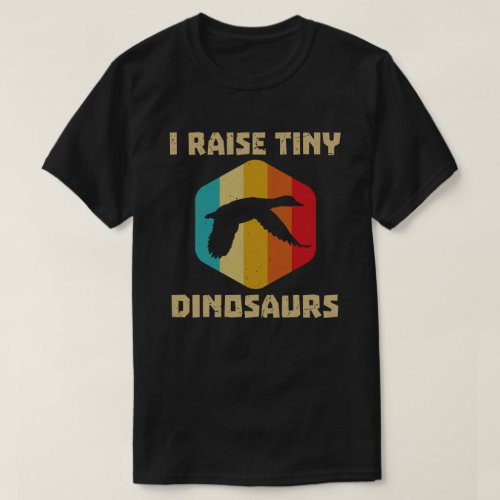 I Raise Tiny Dinosaurs Vintage Retro Duck T_Shirt