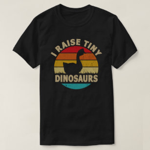I Raise Tiny Dinosaurs Vintage Retro Goose T-Shirt