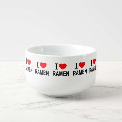 I ️ RAMEN I LOVE RAMEN I HEART RAMEN SOUP MUG