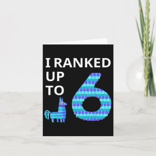 I Ranked Up To 6 Birthday Video Game Llama Piñata  Card