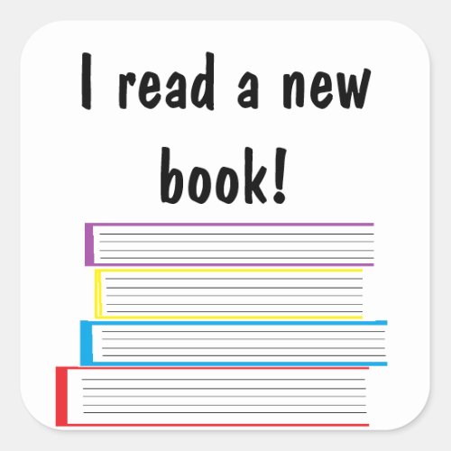 I read a new book Stickers