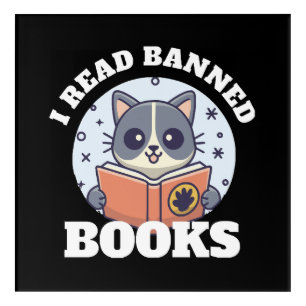 I read banned books acrylic print