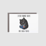 I Read Banned Books And I Know Things-louis Wain   Car Magnet at Zazzle