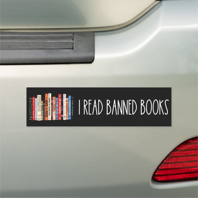 I Read Banned Books Bumper Magnet (In Situ)