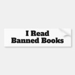 I Read Banned Books Bumper Sticker