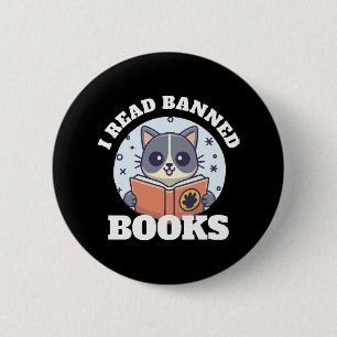 I read banned books button