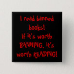 I Read Banned Books! Button at Zazzle