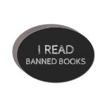 I Read Banned Books  Button Car Magnet