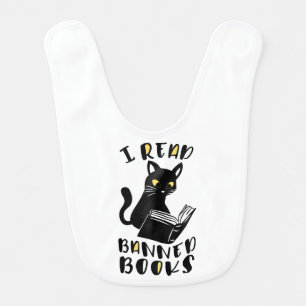 I read banned books Cat Baby Bib