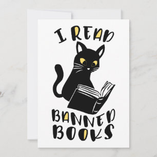 I read banned books Cat Invitation