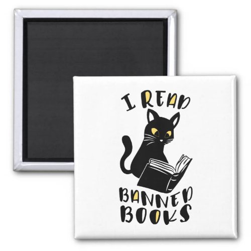 I read banned books Cat Magnet