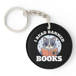 I read banned books keychain