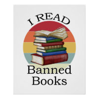 I Read Banned Books Librarian Bookworm Book Reader