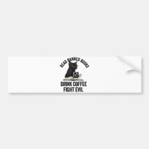 I Read Banned Books Lover BookWorm Love Banned Boo Bumper Sticker