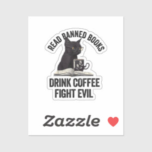 I Read Banned Books Lover BookWorm Love Banned Boo Sticker