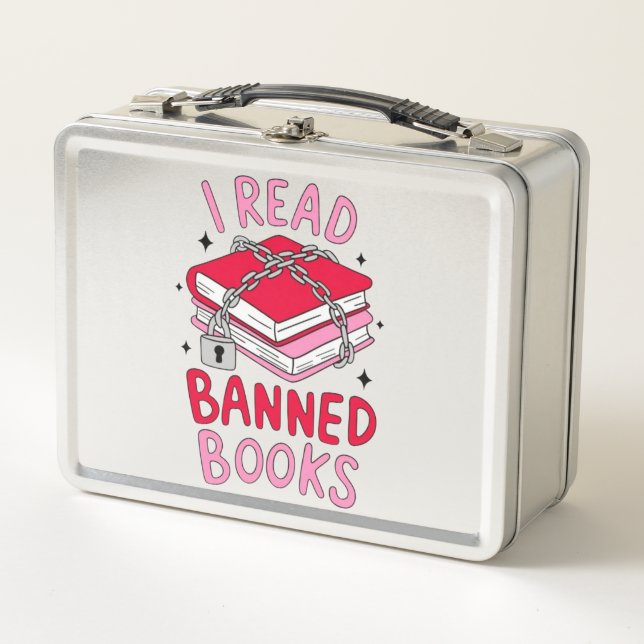  I Read Banned Books Metal Lunch Box (Front)