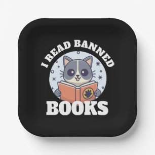 I read banned books paper plates