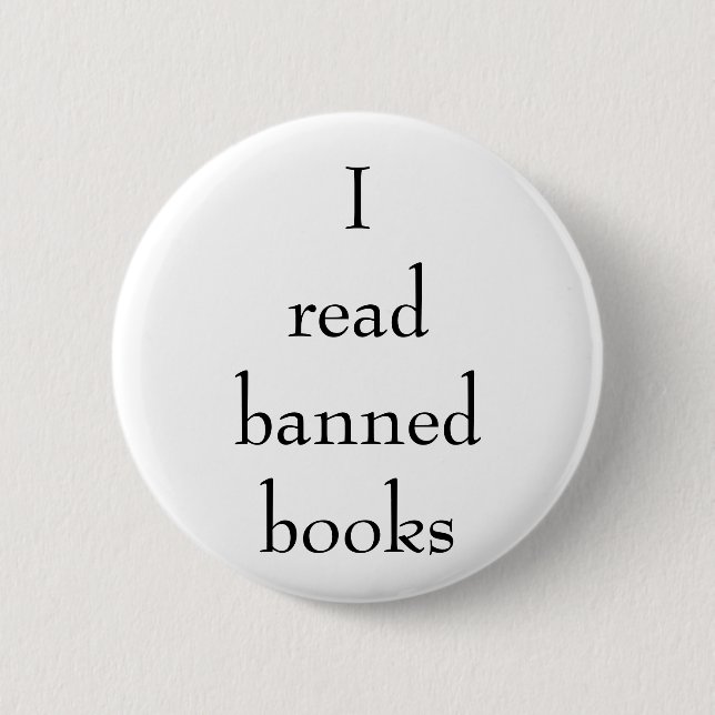 I Read Banned Books Pin (Front)