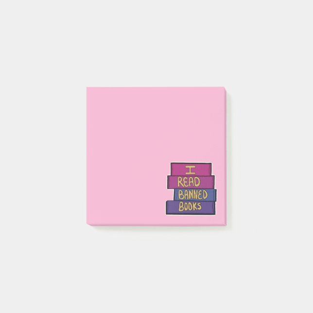 I Read Banned Books Post-it Notes (Front)