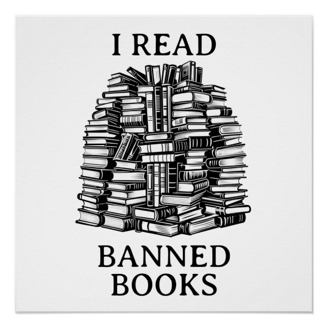 I Read Banned Books Poster (Front)