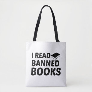 I READ BANNED BOOKS TOTE BAG