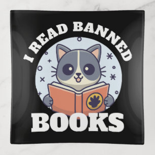 I read banned books trinket tray