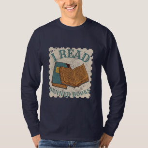 i read banned books vintage books lover T-Shirt