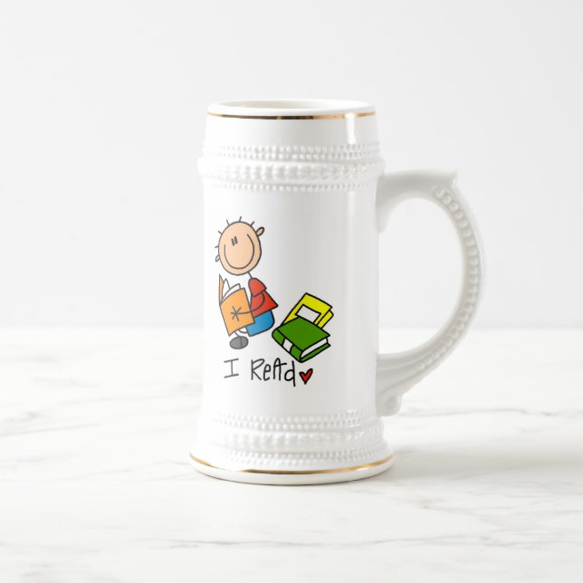 I Read Beer Stein (Right)