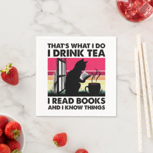 I read books and I know things, book club Napkins