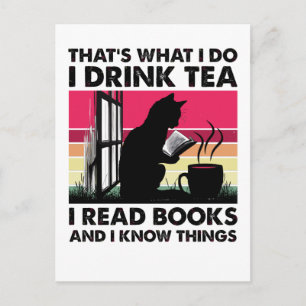 I read books and I know things Postcard