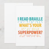 I Read Braille What's Your Superpower (Front/Back)